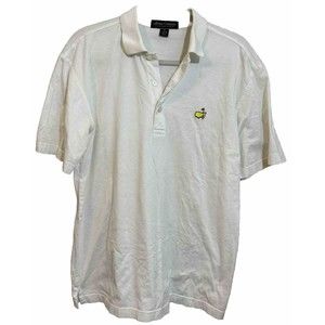 Masters Polo Shirt Mens M White Augusta National Golf Pima Cotton Amen Corner